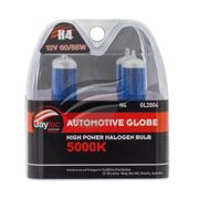 H4 Halogen Super White 5000K 12V 60/55W Light Globes / Bulbs *New Pair*