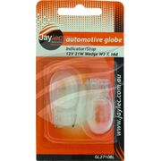 Pkt 2 Wedge Globe 12V 21W W3x16d-W21W Base Blister Pack