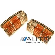 Pair of Indicator Corner Lights For Holden HJ HX HZ Kingswood / Statesman
