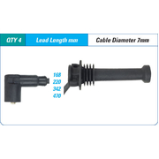 Spark Plug Lead Set suit Daewoo Leganza  2.0ltr C20SED V100 1997-1999