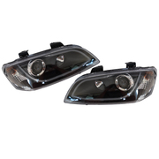 Black Projector LED Performance Headlights suit Holden VE Commodore 2006-2010