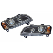 LED Performance Headlights (Black) suit Holden VE Commodore Series 2 2010-2013