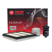 Sakura Service Filter Kit For Mitsubishi MK Triton 3ltr 6G72 V6 1996-2006