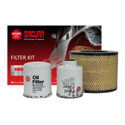 Sakura Service Filter Kit For Toyota KZN130R Hilux Surf 3ltr 1KZTE 1993-1997