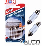 2 Piece Festoon 5w 12 volt Bulbs / Globes *Lion Products*