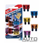 5 Piece Universal Blade Fuse Pack 3-20amp *Lion Products*