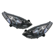 Pair of Headlights suit Mazda 2 DE Series Neo Maxx Genki 2007-2014