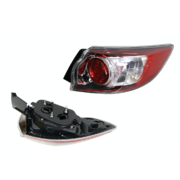 RH Drivers Side Tail Light (Globe Type) Suit Mazda 3 BL Hatch 2009-2013