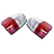 Mitsubishi MK Triton LH + RH Tail Lights Lamps Red/Clear 2001-2006 *New*