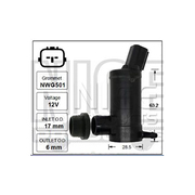 Windscreen Washer Pump suit Mitsubishi MQ MR Triton 2015-2023