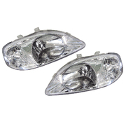 Honda EK Civic LH + RH Headlights Head Lights Lamps series 2 1999-2000
