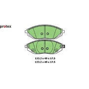 Protex Front Brake Pads Suit Holden MJ Barina Spark 1.2ltr B12D1 2010-2016