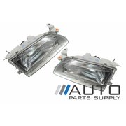 Pair of Headlights (Glass Type) For Toyota AE101 AE102 Corolla 1994-1998