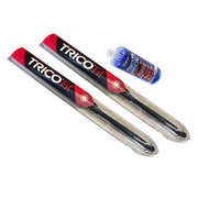 Ford Mk 2 (PC,PD) Courier Trico Hybrid Front Wiper Blades & 500ml Wiper Fluid 1991-1999