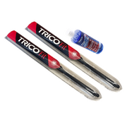 Trico Hybrid Front Wiper Blades & 500ml Wiper Fluid suit Nissan D21 Terrano 1990-1997