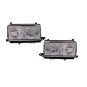 Pair of Headlights For Toyota 80 Series Landcruiser Sahara 1990-1994