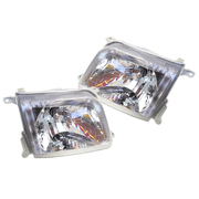 Pair of Headlights For Toyota 90 95 Series Prado 1999-2002