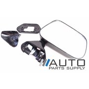 RH Black Manual Door Mirror (Skin Mount) For Toyota Hilux 1988-2005