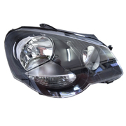 Volkswagen VW Polo Mk4 GTi RH Black Headlight 2005-2010 Models
