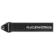 Raceworks Brand Flexible Tow Strap (Black) - VPR-021BK