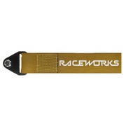 Raceworks Brand Flexible Tow Strap (Gold) - VPR-021GD