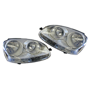 Pair of Headlights (Chrome Type) suit VW Volkswagen Golf Mk5 2004-2008