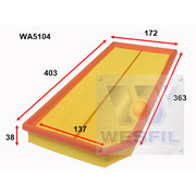Air Filter to suit Audi A3 2.0L TFSi 02/05-01/09 