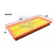 Air Filter to suit Fiat 500 1.4L 02/08-01/12 