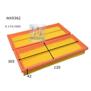 Air Filter to suit Chrysler Crossfire 3.2L SRT-6 10/03-01/09 