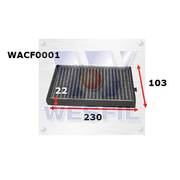 Daewoo Kalos Cabin Filter 1.5ltr F15S 2003-2004 *Wesfil*