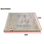 Cabin Filter to suit Kia Rio 1.4L 09/11-on 