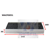 Cabin Filter to suit Ford Focus 1.8L 09/02-04/05 