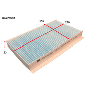 Cabin Filter to suit Land Rover Discovery IV 3.0L V6 06/14-on 
