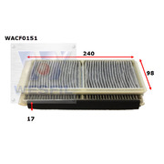 Cabin Filter to suit Ford Fiesta 1.6L 10/10-08/13 