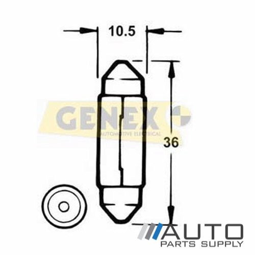 T11X36MM 24V 5W SV8.5-8 Festoon Bulbs (Box of 10)