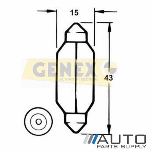 T15X41MM 24V 18W Festoon Bulbs (Box of 10)