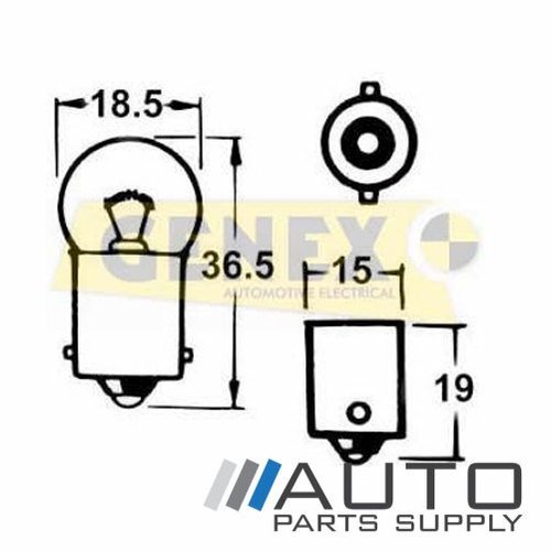 BA15S 12V 5W Bayonet Bulbs (Box of 10)