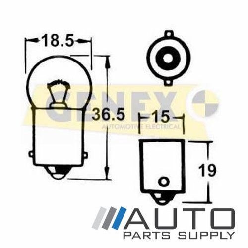 BA15S 12V 10W Bayonet Bulbs (Box of 10)