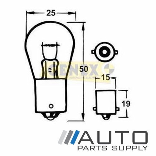 BA15S 12V 21W Bayonet Bulbs (Box of 10)