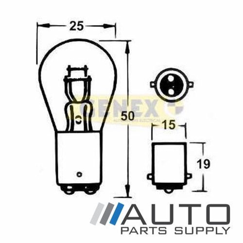 BAY15D 24V 24/6W Bayonet Bulbs (Box of 10)