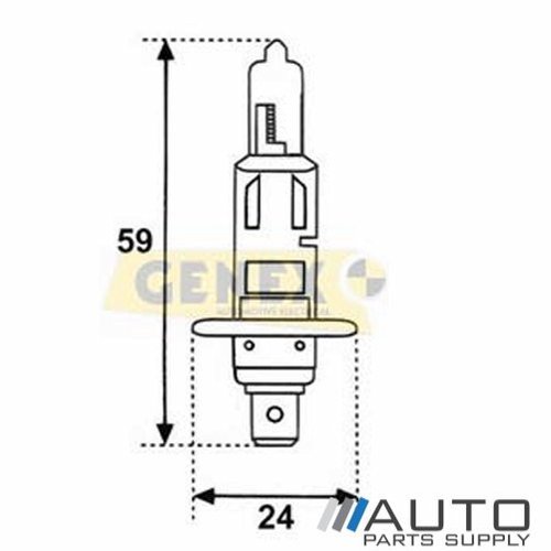 H1 24V 70W Halogen Bulb (Single)