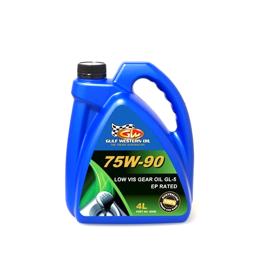 4ltr Gulf Western 75W90 Low Vis Gear Oil (30450)