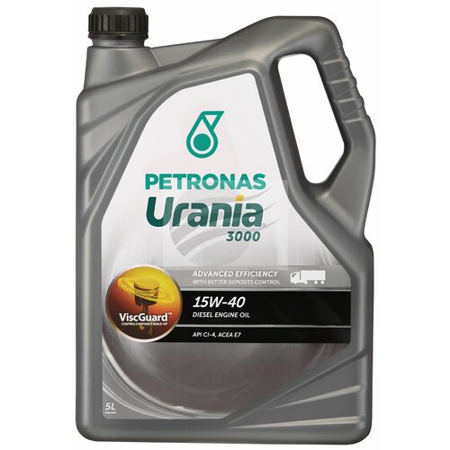 Petronas Urania 3000 15W40 5 Litre Diesel Engine Oil Plastic