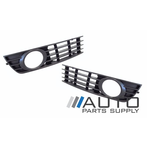 Audi A4 LH + RH Fog Light Surrounds Bar Grille Inserts B6 2001-2004 Models *New*