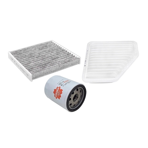 Air Oil Cabin Filter Kit suit Toyota Rav4 2.4ltr 2AZFE 4cyl ACA33R 2005-2012