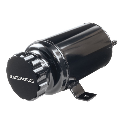 Raceworks 1ltr Universal Overflow Radiator bottle Black Aluminium - ALY-070BK
