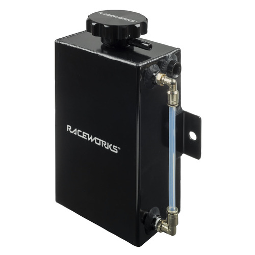 Raceworks Universal 1.8ltr Black Expansion Coolant Overflow Tank - ALY-123BK