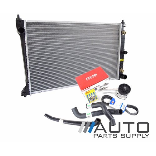 Ford AU Falcon 6cyl Radiator Water Pump Hose Thermostat Belt Package *New*