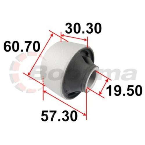 Front Control Arm Rear Lower Inner Bush suit Subaru BL BP Liberty 2003-2009