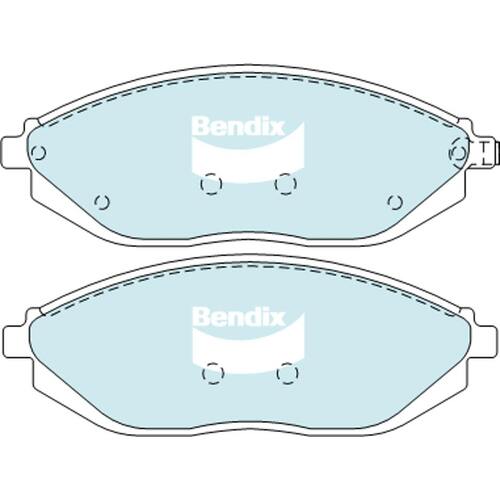 Bendix GCT Front Brake Pads Suit Holden MJ Barina Spark 1.2ltr B12D1 2010-2016